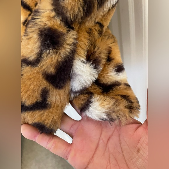 MARC NEW YORK faux fur leopard print vest Sz L - Picture 5 of 8
